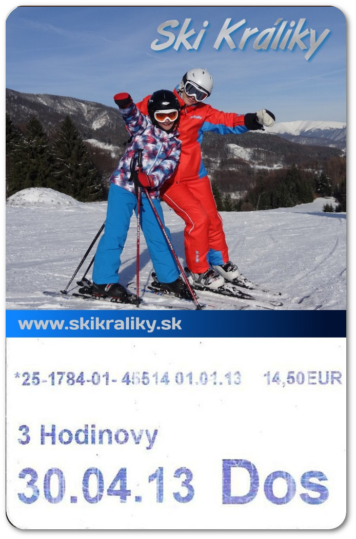 skipas lyžiarske stredisko SkiKráliky